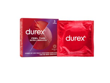 5010232967823 Durex Feel Thin Extra Lubricated 3pcs