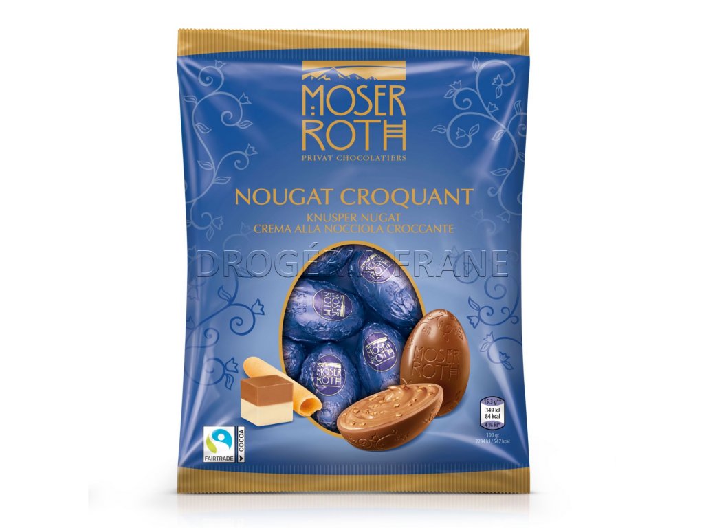 Moser Roth Nougat croquant Veľkonočné vajíčka - 150 g