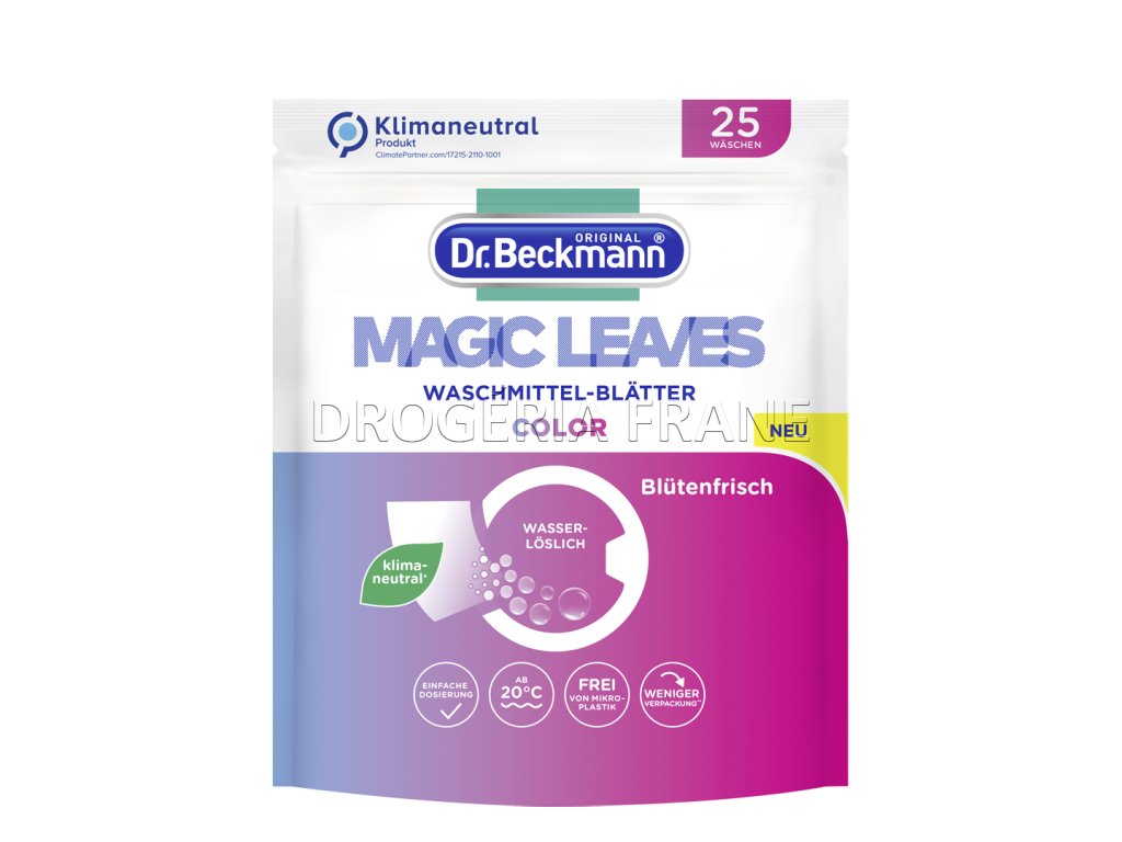 dr beckmann magic leaves color magicke listy na pranie 25 ks