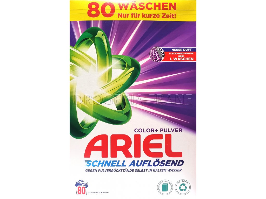 Ariel Color + Pulver prášok na pranie 4,8 kg 80 praní DrogériaFRANE.sk