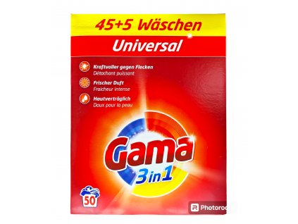 gama universal 3 v 1 prasok na pranie 3 25 kg 50 prani