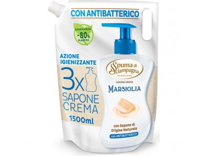 spuma di sciampagna marselske mydlo antibakterialne tekute mydlo na ruky 1500 ml