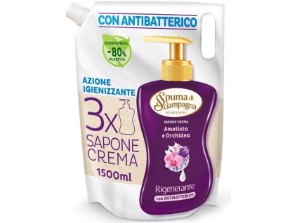 spuma di sciampagna ametista e orchidea antibakterialne tekute mydlo na ruky 1500 ml2