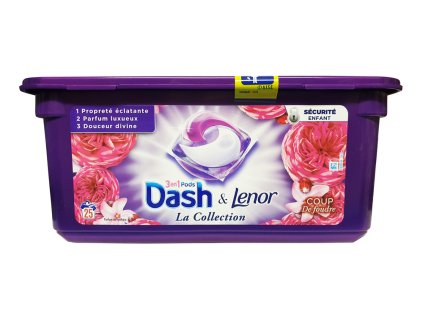 dash lenor la collection 3 v 1 kapsule na pranie 25 ks