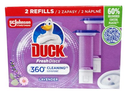 duck fresh discs lavender wc gel na toalety 2 x 36 ml napln