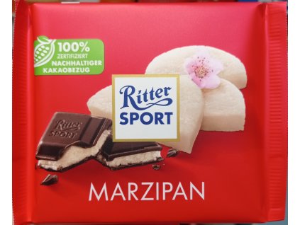 ritter sport mliecna cokolada marzipan 100 g