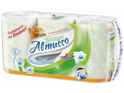 almusso bravo decor 3 vrstvove kuchynske utierky zelene 3 ks balenie