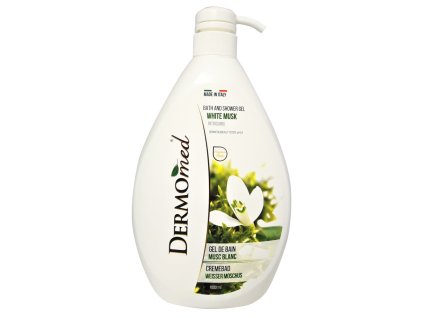 sprchovy gel a pena do kupela dermomed white musk 1000 ml
