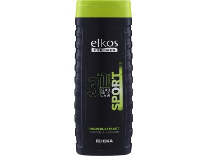 elkos for men sport 3 v 1 pansky sprchovy gel 300 ml