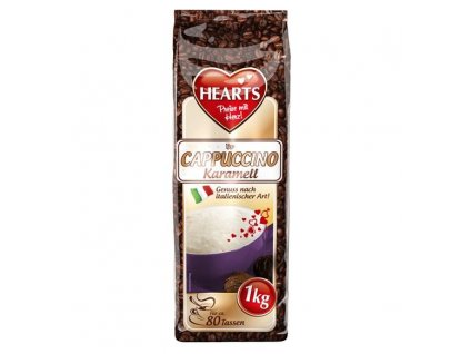 hearts cappuccino karamell instatny napoj 1 kg