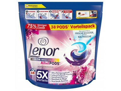 Lenor color All in 1 Ametyst Blutenraum 5x Vorteile Kapsule na pranie - 38 ks