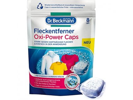 dr beckmann fleckentferner oxi power caps odstranovac skvrn 8 ks