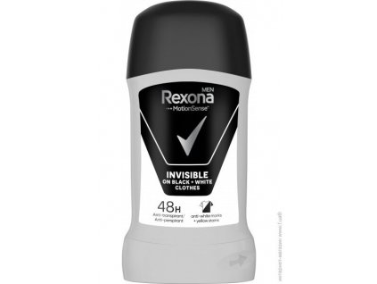 Rexona men Invisible Black + white tuhý  anti-perspirant  - 50 ml