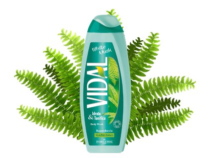 vidal white musk sprchovy gel a pena do kupela 500 ml