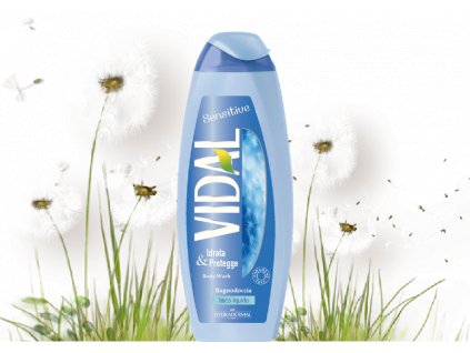 vidal sensitive damsky sprchovy gel a pena do kupela 500 ml