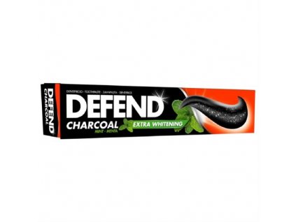 defend charcoal extra whitening mint zubna pasta 75 ml