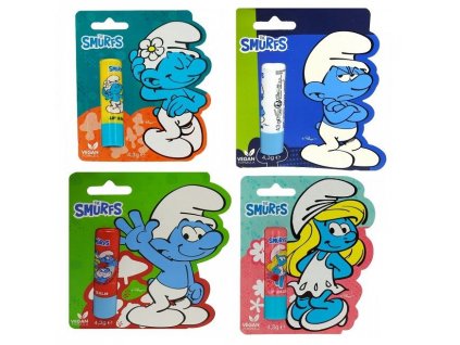 smurf lip vegan balm balzam na pery deti v tycinke 4 3 g