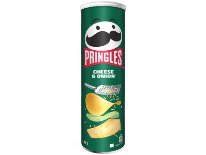 Pringles Cheese & Onion zemiakové chipsy - 185 g