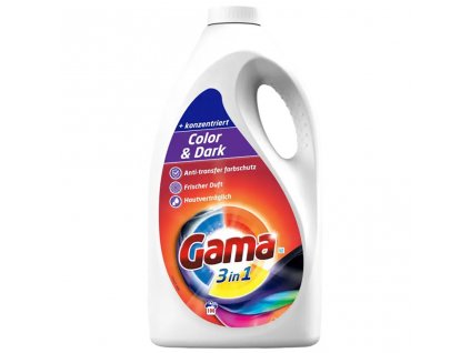 Gama 3 in 1 Color & Dark gél na pranie 5,0 L - 100 praní
