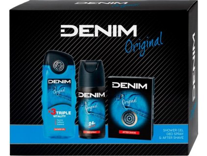 denim original pansky kozmeticky set voda po holeni 100 ml deo spray 150 ml sprchovy gel 250 ml