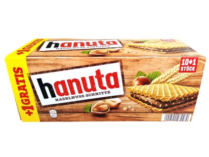 ferrero hanuta cokoladovo orieskove oblatky 10 ks 220g