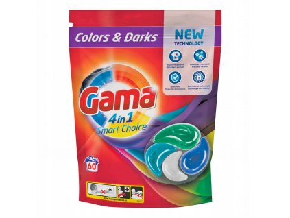 gama colors darks 4 in 1 smart choice kapsule na pranie 60 ks