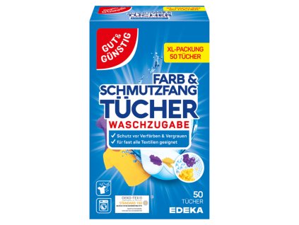 gut gunstig obrusky na zachytavanie farieb do pracky 50 ks