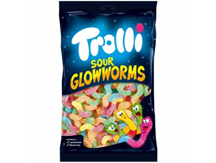 trolli saure gluhwurmchen ovocne zele cukriky 500 g