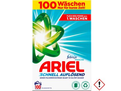 Ariel Febreze frische prášok na pranie 6,0 kg - 100 praní