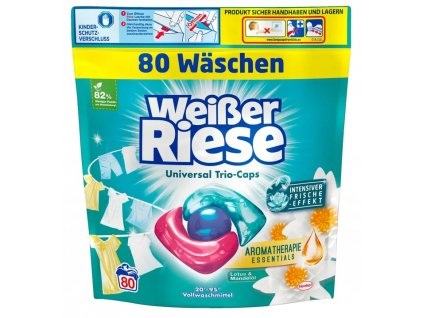 weisser riese universal trio caps lotus mandelol kapsule na pranie 80 ks