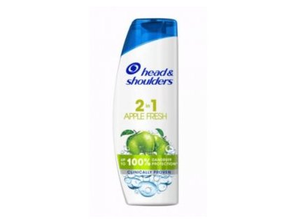 Head & Shoulders 2 in 1 Apple Fresh Dandruff šampón a kondicionér na vlasy proti lupinám - 400 ml