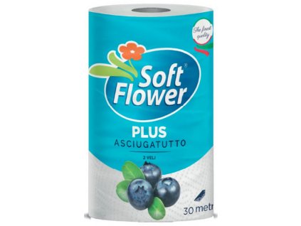 Soft Flower plus Asciugatutto 2 vrstvové papierové utierky - 1 ks