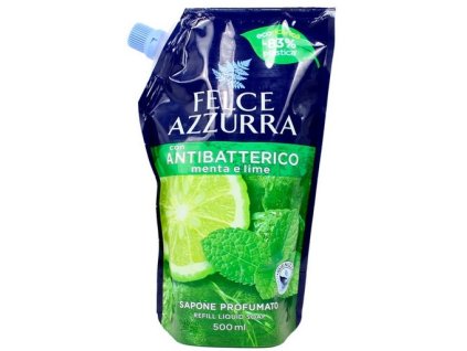 felce azzurra menta e lime tekute mydlo na ruky aj tvar nahradna napln 500 ml
