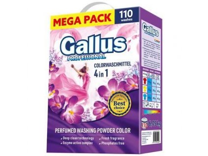 gallus professional 4 in1 color prasok na pranie 6 5 kg 110 prani