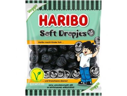 Haribo Soft Dropjes ovocné želé cukríky - 160 g