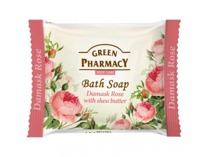 green pharmacy toaletne mydlo damask rose s bambuckym maslom 100 g