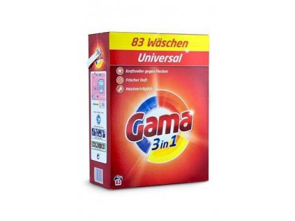 (DE) Gama universal 3 in 1 prášok na pranie 5,395 kg - 83 praní