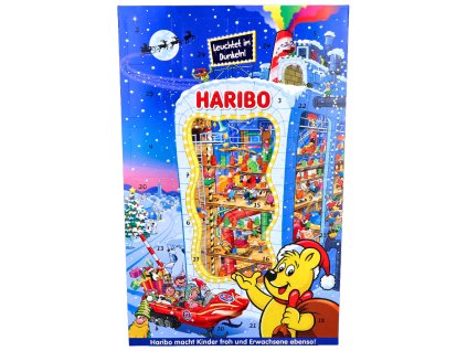(DE) Haribo Vianočný adventný, svietiaci  kalendár - 300 g