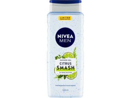 Nivea men Citrus Smash 3 v 1 pánsky sprchový a vlasový šampón - 500 ml