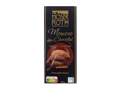 moser roth mousse au chocolat chocoladen truffel horka cokolada 150 g