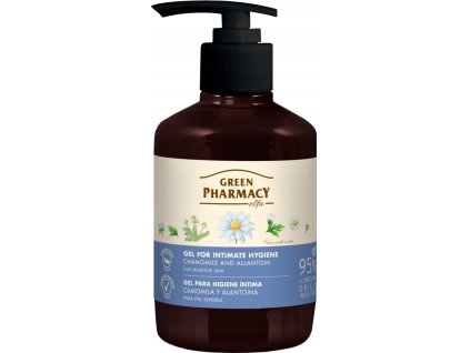 green pharmacy kamilky a alantoin gel intimna hygiena pre citlivu pokozku 370 ml