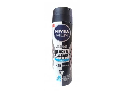 nivea men black white fresh antibacterial pansky anti perspirant spray 150 ml