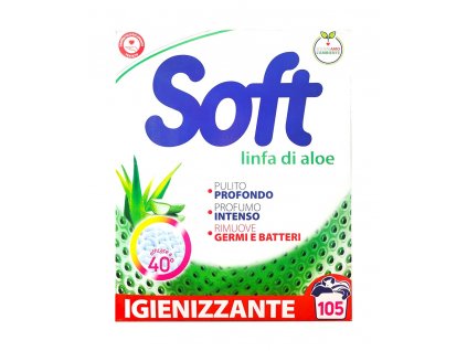 Soft linfa di aloe Igienizante prášok na pranie 5,25 kg - 105 praní