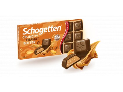 Schogetten Crunchy Peanut Butter mliečna čokoláda - 100 g