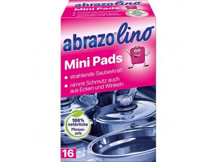 (DE) Abrazo lino Mini Pads špongia na hrnce, sklo, keramiku - 16 ks / balenie