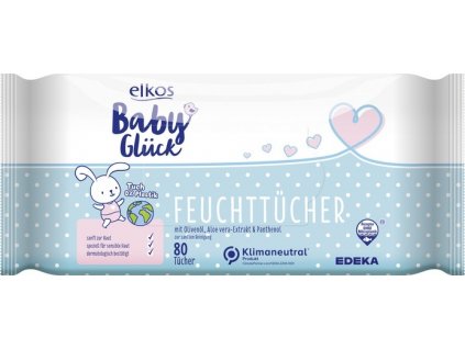 elkos baby gluck feuchttucher sensitive detske vlhcene obrusky 80 ks