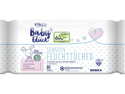 elkos baby gluck sensitive detske vlhcene obrusky 80 ks