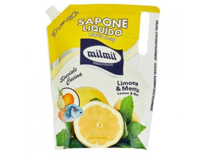 Milmil Dermo Sapone Limone & Menta tekuté mydlo - 900 ml