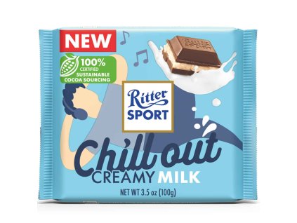 ritter sport chill out creamy milk mliecna cokolada 100 g