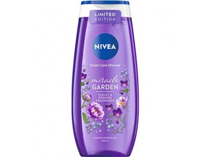 nivea miracle garden violet peonies sprchovy gel 250 ml